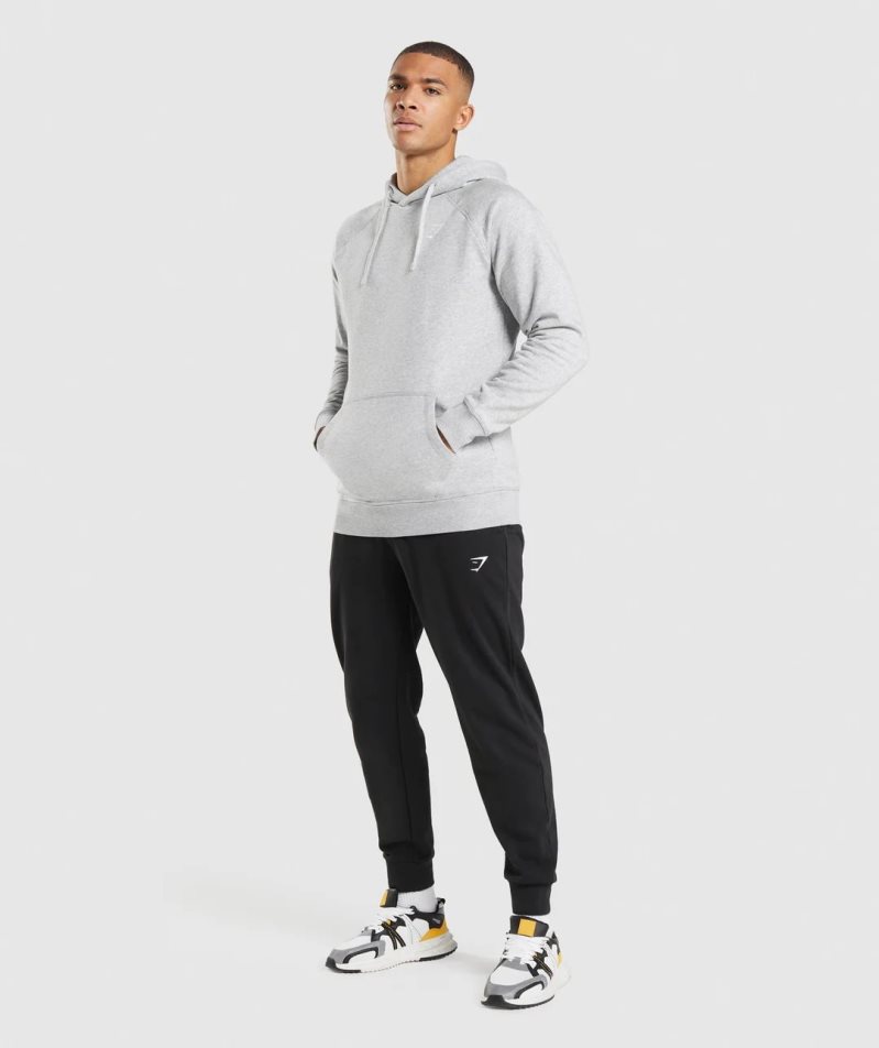 Bluzy Z Kapturem Gymshark Crest Męskie Głęboka Szare | PL 170ANI